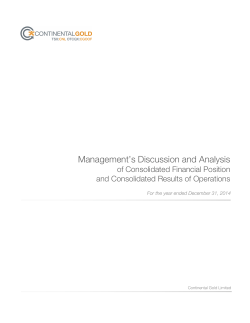 Management`s Discussion and Analysis