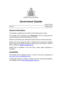 pdf 227 kb - Northern Territory Government