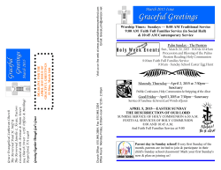 Graceful Greetings Newsletter - Grace Evangelical Lutheran Church