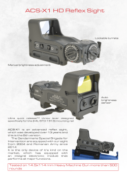 ACS-X1 HD Reflex Sight