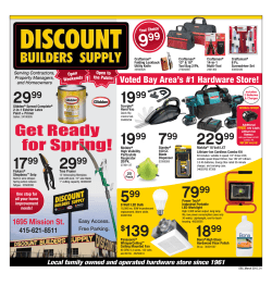 415-621-8511 - Discount Builders Supply
