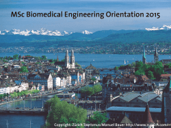 MSc Biomedical Engineering Orientation