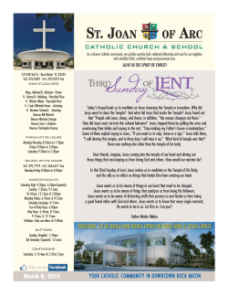 March 8, 2015 - St. Joan of Arc Catholic Church