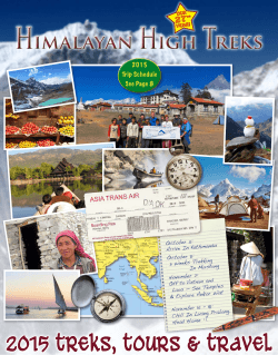 Our 2015 HHT Catalog - Himalayan High Treks