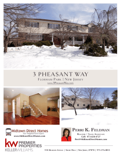 the brochure - 3 Pheasant Way, Florham Park, New Jersey