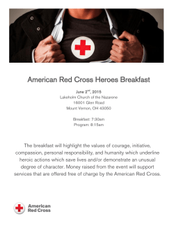 Become a Sponsor - American Red Cross
