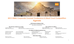 2015 corporate counsel conference agenda
