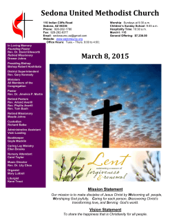 Current Church Bulletin - Sedona United Methodist Church