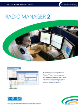 Radio Manager 2 Datasheet