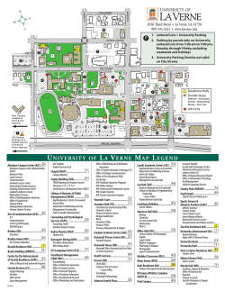 Campus Map - University of La Verne