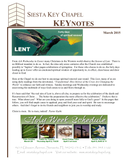 KEYNOTES - Siesta Key Chapel