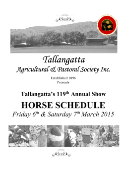 Tallangatta Tallangatta Agricultural & Pastoral Society Inc