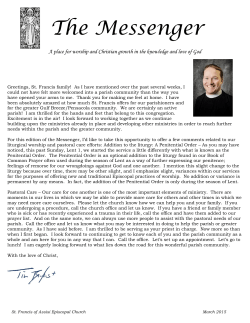 to view "The Messenger" - St. Francis of Assisi Episcopal