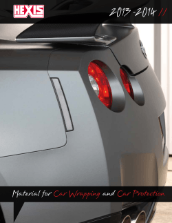 Material for Car Wrapping and Car Protection