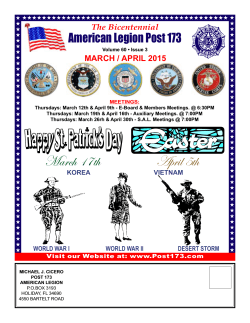 newsletter - American Legion Post 173 Holiday, Florida