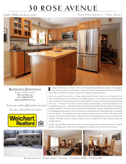 the brochure - 30 Rose Avenue, New Providence, New