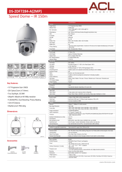 DS-2DF7284-A(2MP) Speed Dome – IR 150m