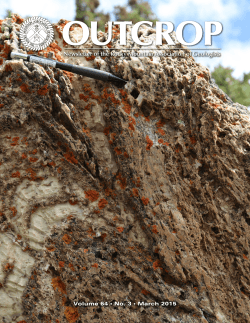 The Outcrop - Rocky Mountain Association of Geologists
