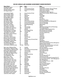 2015 dr. gerald lage academic achievement award recipients
