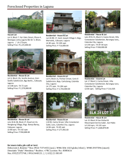 Foreclosed Properties in Laguna