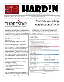 March 2015 Newsletter - Hardin County Chamber of Commerce