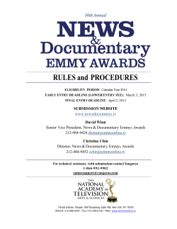 36th Rulebook - The National Academy of Television Arts & Sciences