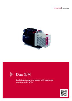 Duo 3/M - Pfeiffer Vacuum