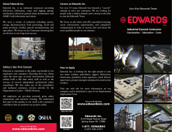 Edwards Inc. - Job Fair brochure