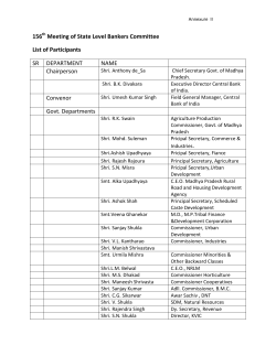Annex II to 156th Minutes - State Level Bankers` Committee, Madhya