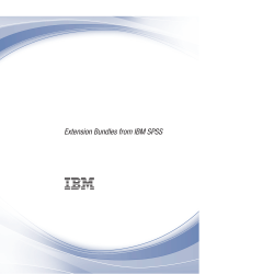 Extension Bundles from IBM SPSS