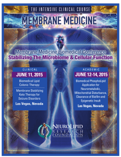 Membrane Medicine Biomedical Conference Stabilizing The
