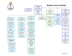 Business Services Organizational Chart