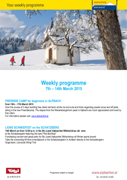 - Alpbachtal