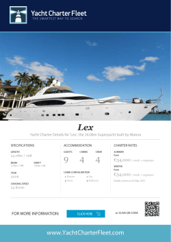 Melody Maker Yacht Charter PDF