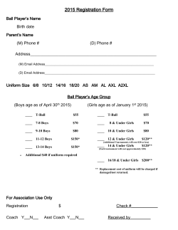 2015 Registration Form - Plattsmouth Baseball and Softball Parents
