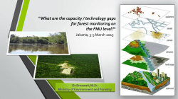 “What are the capacity / technology gaps for forest