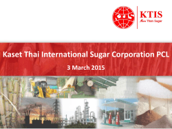 Kaset Thai International Sugar Corporation PCL