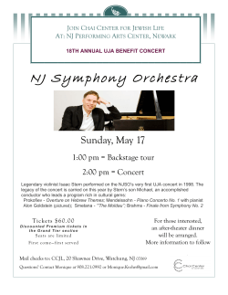 NJ Symphony Orchestra - Chai Center for Jewish Life