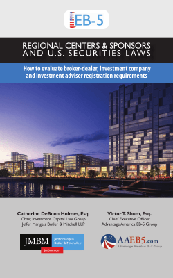 regional centers & sponsors and us securities laws