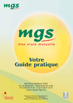 Téléchargement PDF - MGS Mutuelle Générale Santé