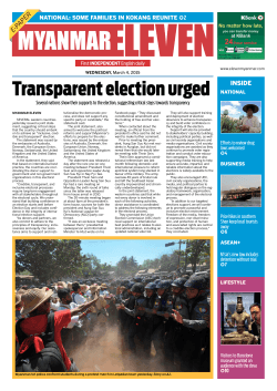 Transparent election urged