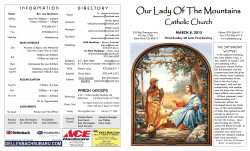 Current Bulletin - Our Lady of the Mountains Catholic Church
