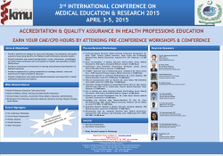 Conference Poster - Khyber Medical University