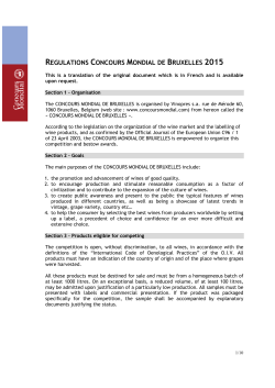 Règlement-2015- ENG - Concours Mondial de Bruxelles