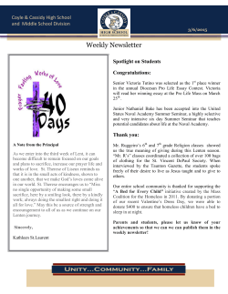Weekly Newsletter - Coyle Cassidy High School