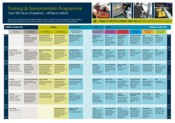 Training & Demonstration Programme