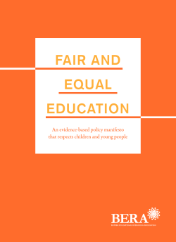 FAIR AND EQUAL EDUCATION