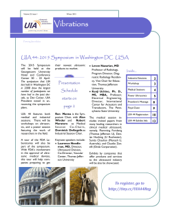 Vibrations Winter 15 B.pub - Ultrasonic Industry Association