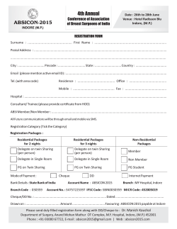 ABSICON 2015 Registration Form