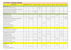 Training Calendar 2015 by kajeewan